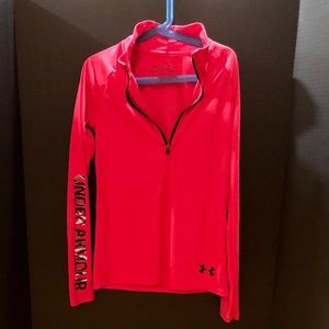 Girls Under Armour HeatGear zippered pullover